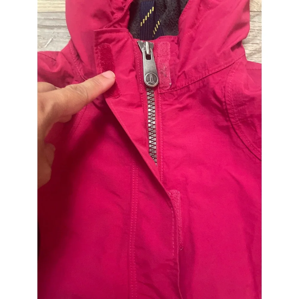 Lands End Squall Kids Jacket Sz M 5-6 Dark Red‎ Waterproof Hooded Winter Coat